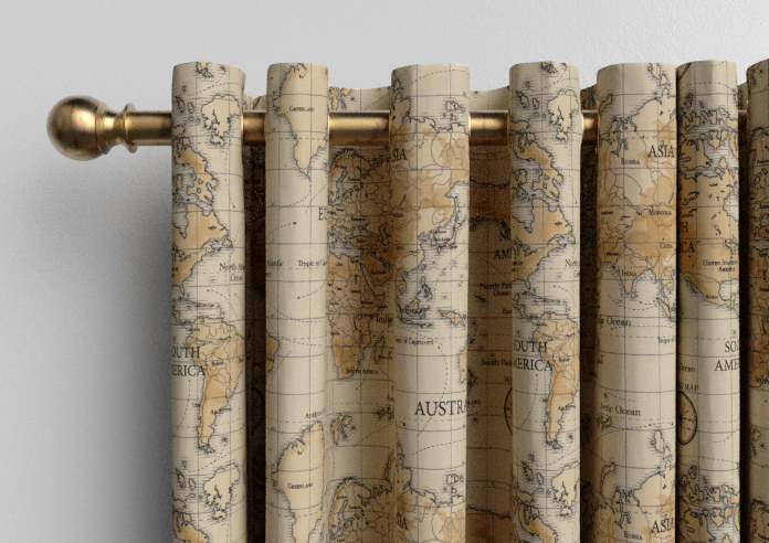 Maps, Multi - Made to Measure Curtains - Image 12